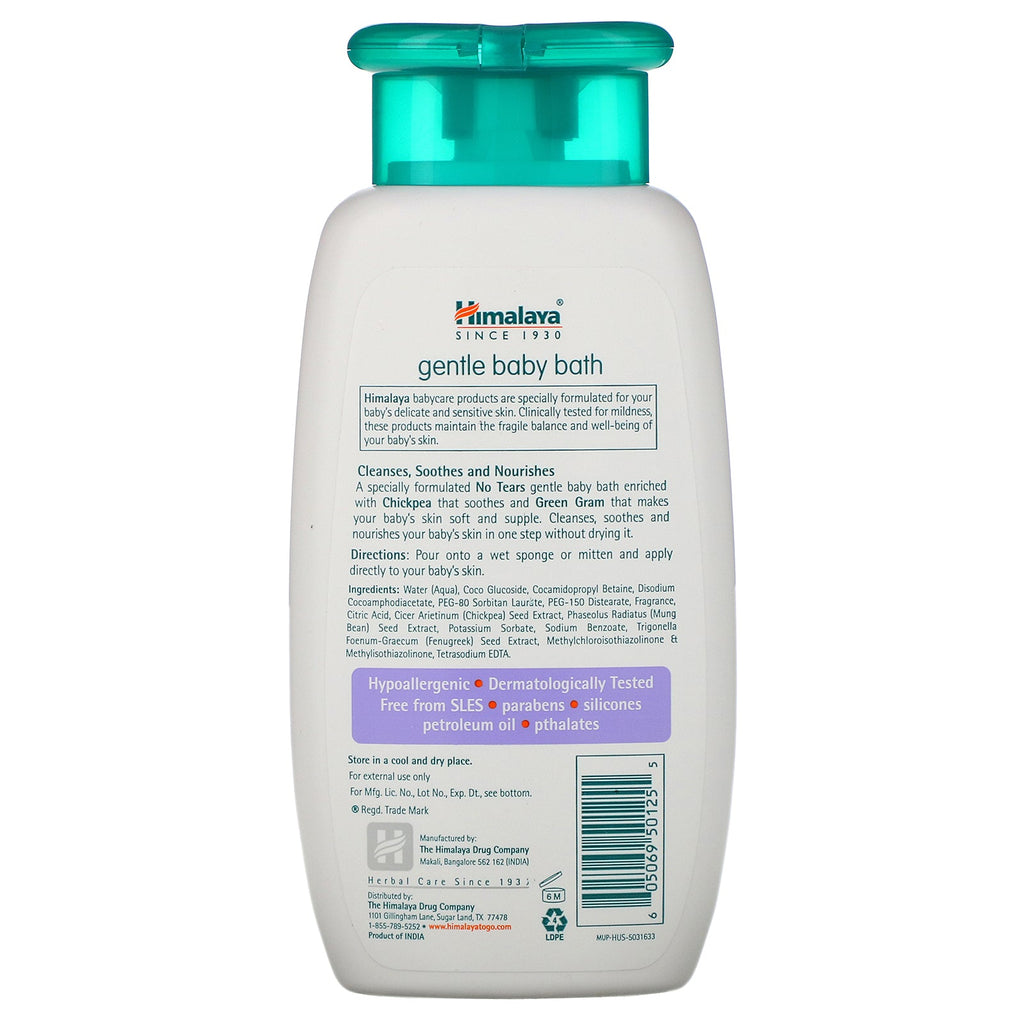 Himalaya, Gentle Baby Bath, Chickpea and Green Gram, 6.76 fl oz (200 ml)