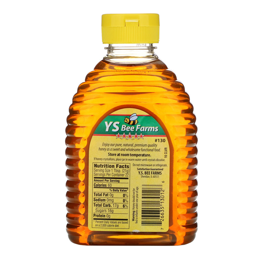 Y.S. Eco Bee Farms, Pure Premium Clover Honey, 16 oz (454 g)