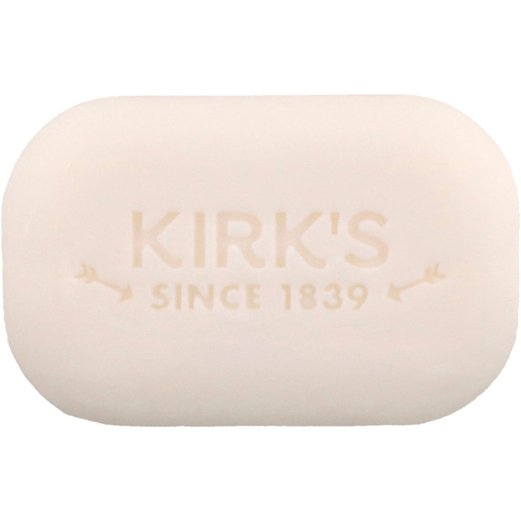 Kirk's, 100% Premium Coconut Oil Gentle Castile Soap, Fragrance Free,  4 oz (113 g)