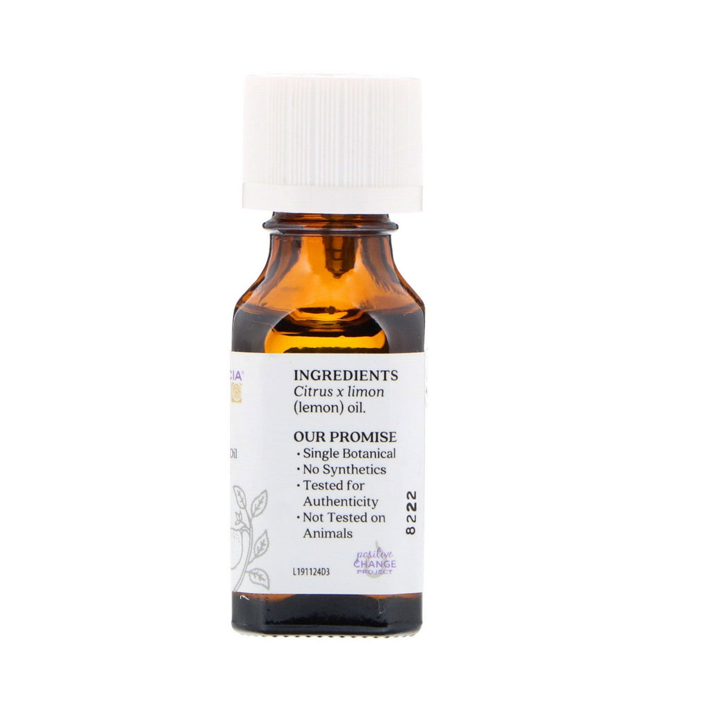 Aura Cacia, ren æterisk olie, citron, 0,5 fl oz (15 ml)