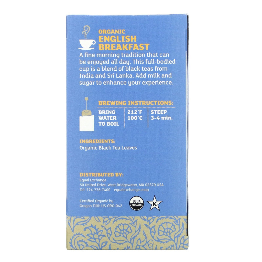 Equal Exchange,  English Breakfast, Black Tea, 20 Tea Bags, 1.41 oz (40 g)