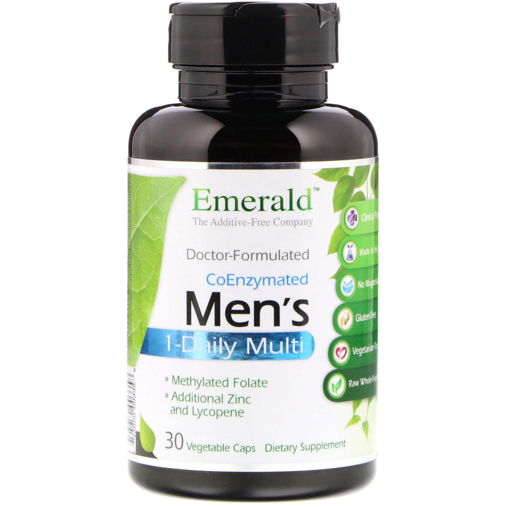 Emerald Laboratories, CoEnzymated Men's 1-Daily Multi, 30 Vegetable Caps