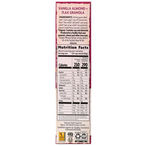 Nature's Path, , Vanilla Almond + Flax Granola Cereal, 11.5 oz (325 g)