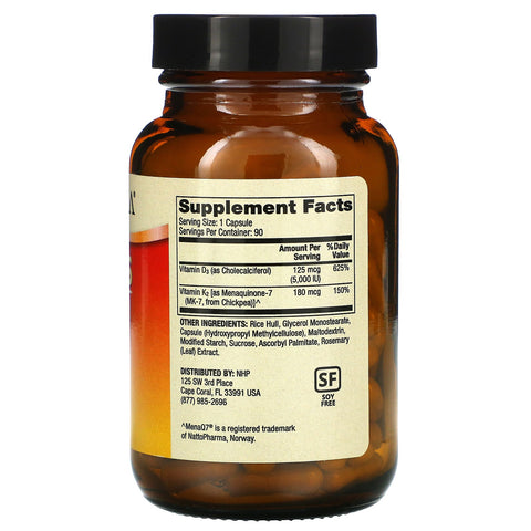 Dr. Mercola, Vitaminas D3 y K2, 90 cápsulas