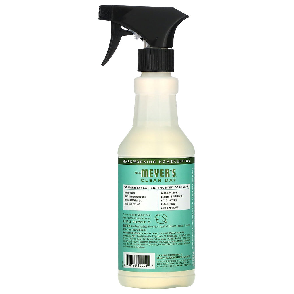 Mrs. Meyers Clean Day, Limpiador diario para múltiples superficies, aroma a albahaca, 16 fl oz (473 ml)