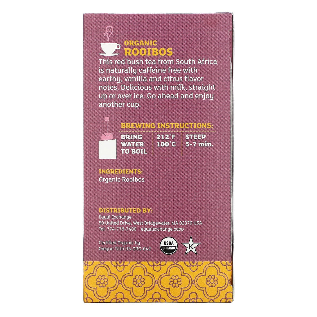 Equal Exchange,  Rooibos, Herbal Tea, 20 Tea Bags, 1.41 oz (40 g)