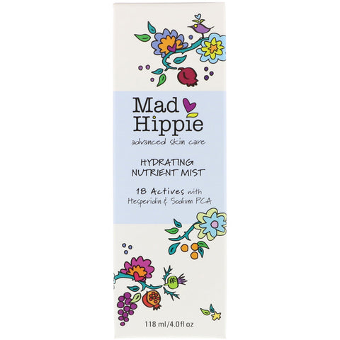 Mad Hippie Hudplejeprodukter, Hydrating Nutrient Mist, 4,0 fl oz (118 ml)