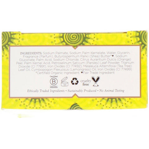 Nubian Heritage, Lemongrass & Tea Tree Bar Soap, 5 oz (142 g)