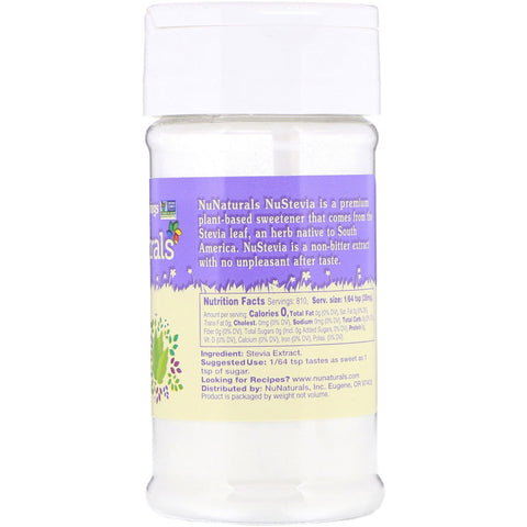 NuNaturals, NuStevia, Pure Stevia, 1 oz (28 g)