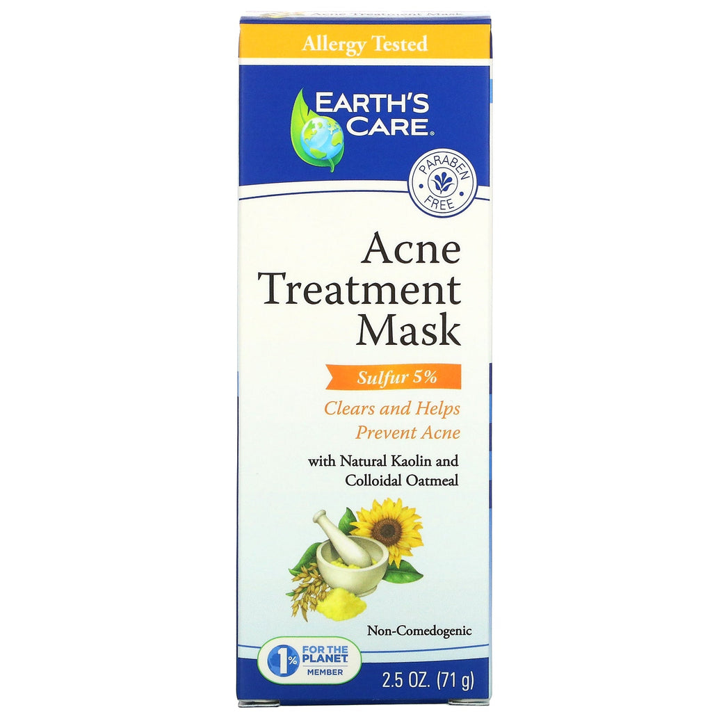 Earth's Care, Acne Treatment Beauty Mask, 2,5 oz (71 g)