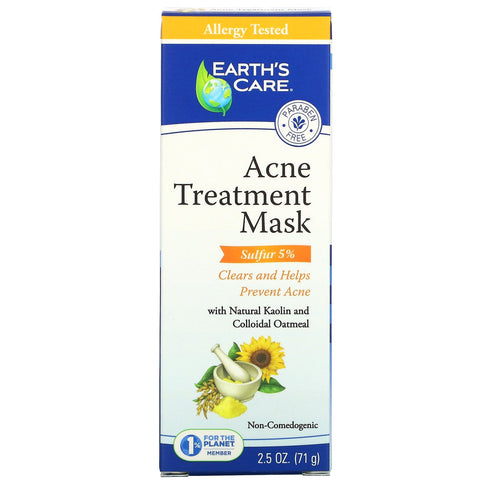 Earth's Care, Acne Treatment Beauty Mask, 2,5 oz (71 g)