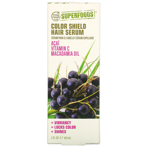 Petal Fresh, SuperFoods, Color Shield Hair Serum, Acai, Vitamin C & Macadamia Oil, 2 fl oz (60 ml)