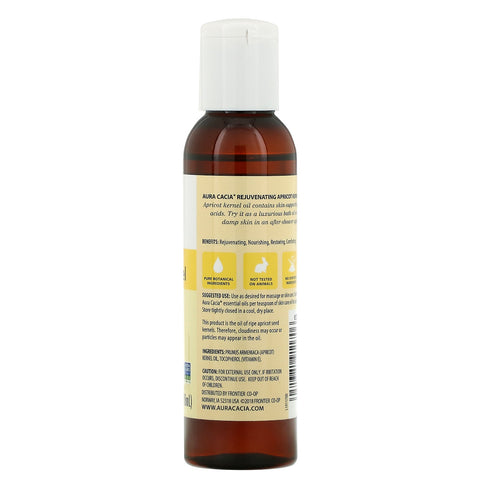 Aura Cacia, Aceite para el cuidado de la piel, Semilla de albaricoque rejuvenecedora, 4 fl oz (118 ml)