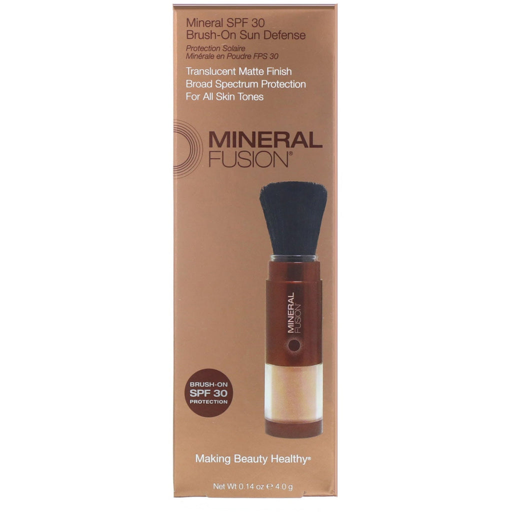 Mineral Fusion, Børste-på Solbeskyttelse, Mineral SPF 30, 0,14 oz (4,0 g)