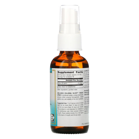 Source Naturals, Wellness, kolloid sølv halsspray, 30 PPM, 2 fl oz (59,14 ml)