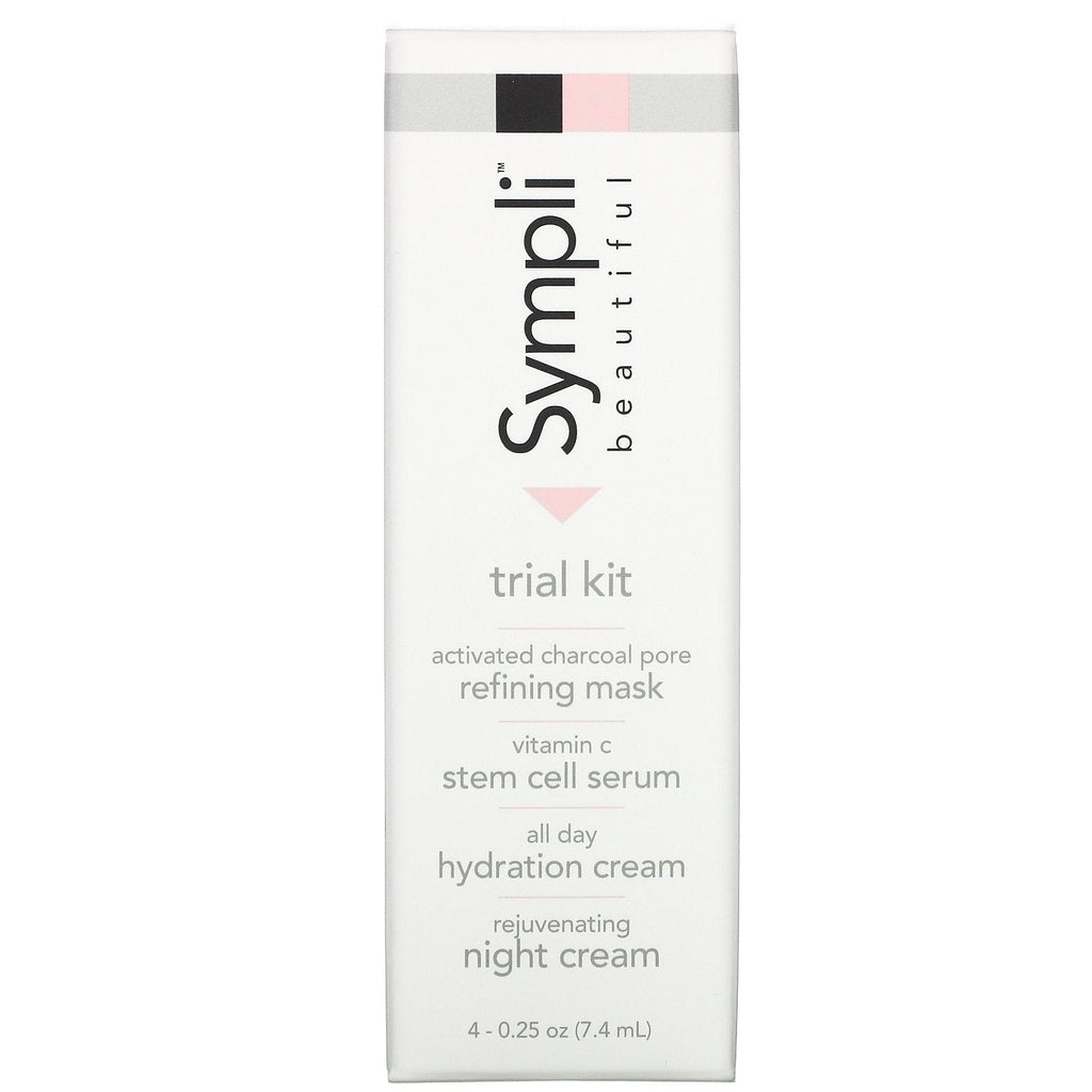 Sympli Beautiful, paquete de prueba de Sympli Beautiful, kit de 4 piezas, 0,25 oz (7,4 ml) cada una