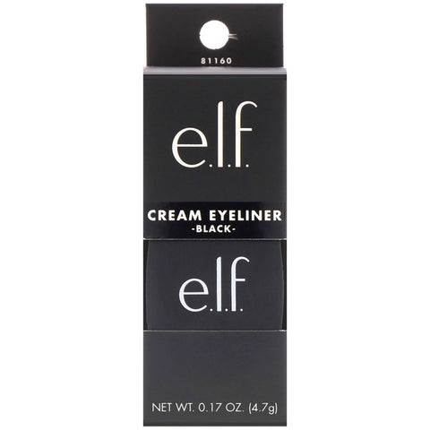 ELF, Delineador de ojos en crema, negro, 4,7 g (0,17 oz)