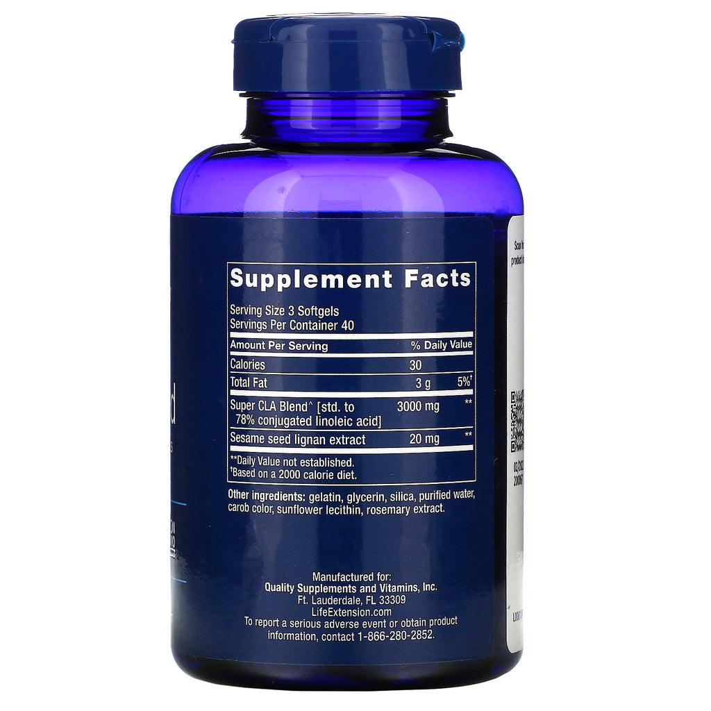 Life Extension, Super CLA Blend with Sesame Lignans, 120 Softgels