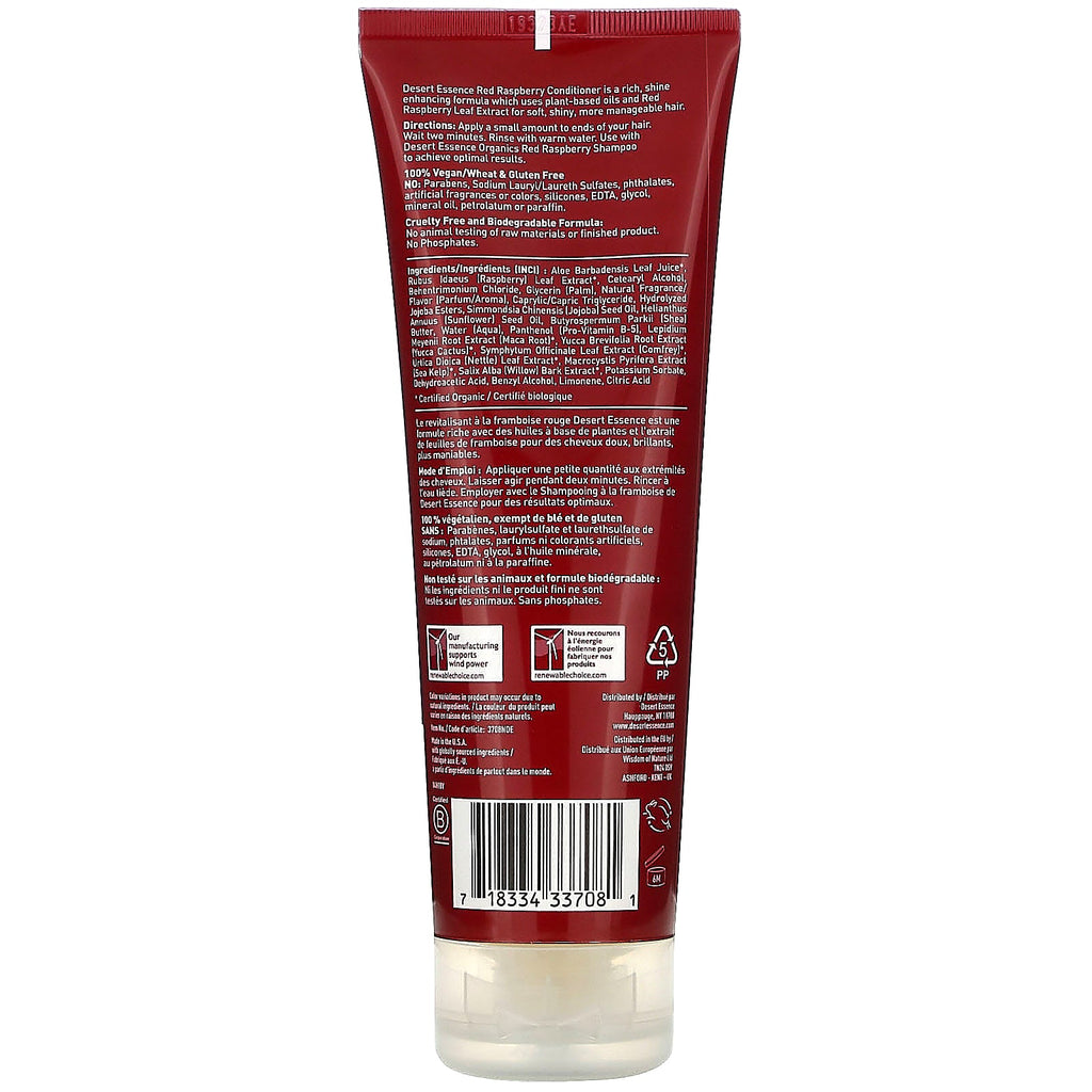 Desert Essence, Acondicionador, Frambuesa roja, 8 fl oz (237 ml)