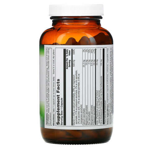 Pioneer ernæringsformler, vitamin C-kompleks, 500 mg, 180 vegetariske kapsler