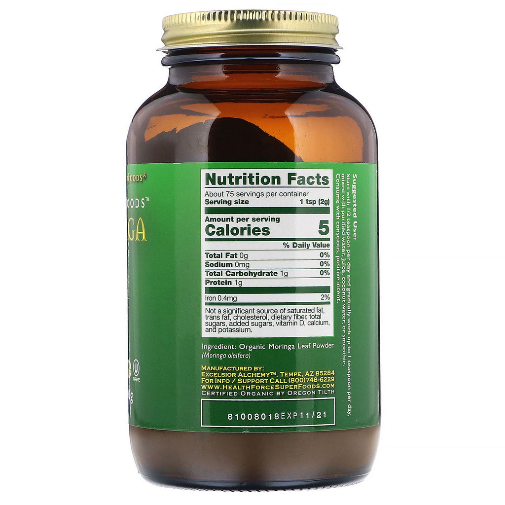 HealthForce Superfoods, Integrity Foods, Moringa, 5,3 oz (150 g)