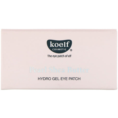 Koelf, Pearl Shea Butter, Hydro Gel øjenplaster, 60 plastre