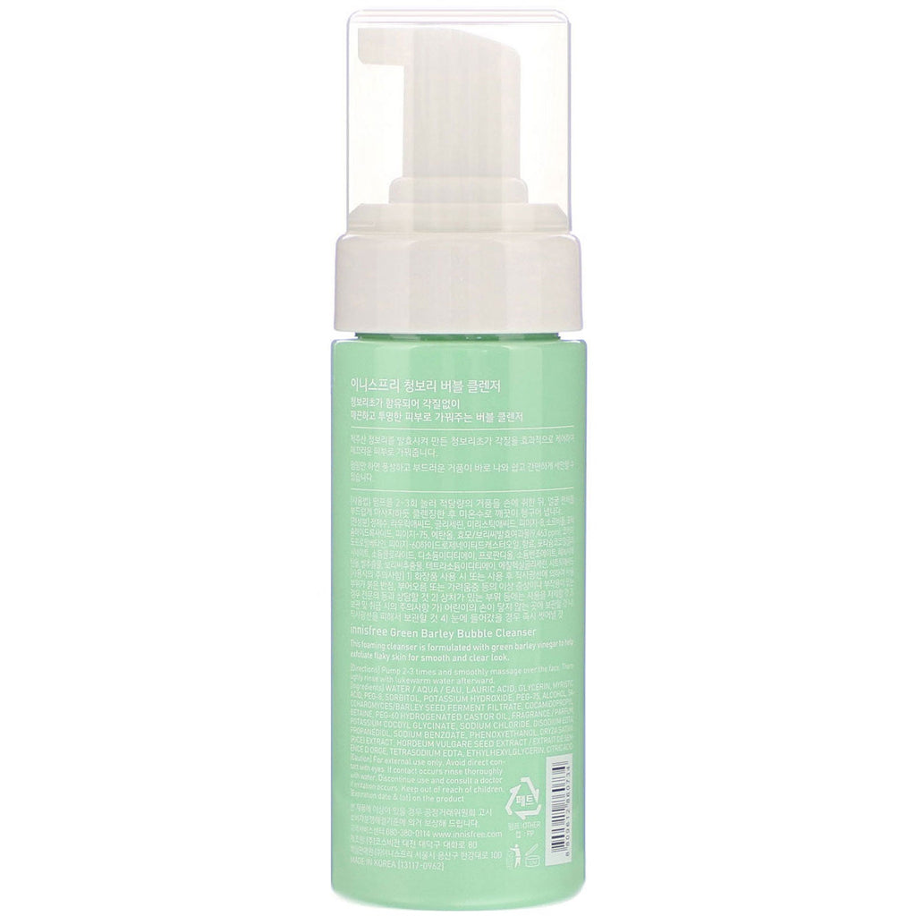 Innisfree, Green Barley Bubble Cleanser, 5,07 fl oz (150 ml)