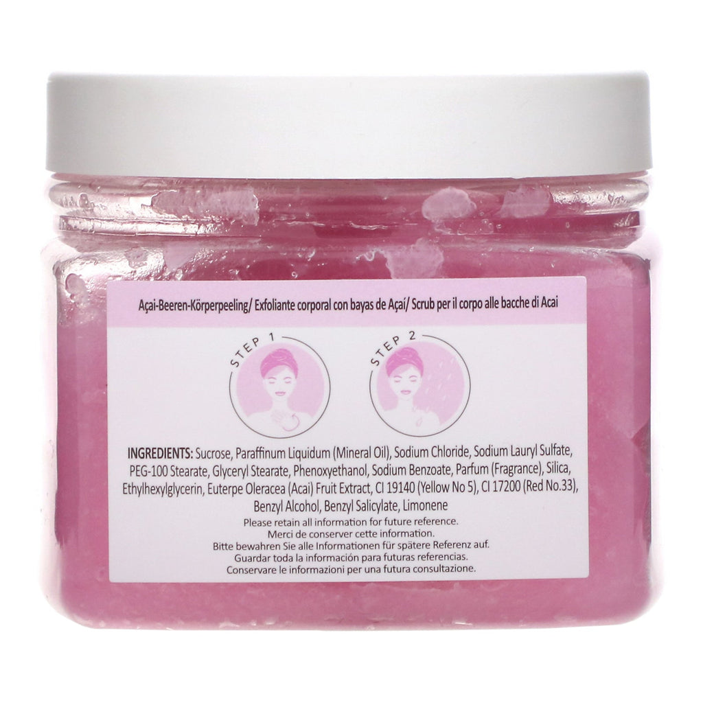 Søndagsregn, Scrub Away, Body Scrub, Acai Berry, 8,8 oz (250 g)