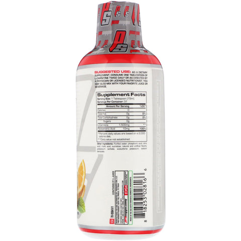 ProSupps, L-Carnitine 1500, Orange Sherbet, 1.500 mg, 16 fl oz (473 ml)