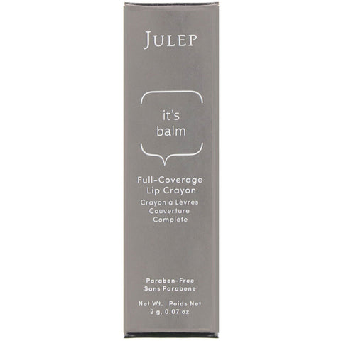 Julep, It's Balm, Full-Coverage Lip Crayon, Apricot Nude Creme, 0.07 oz (2 g)