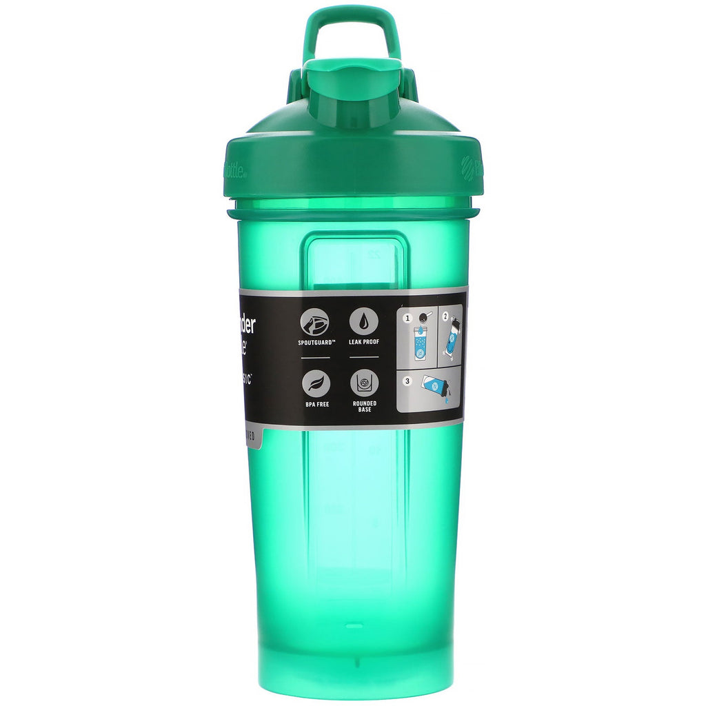 Blender Bottle, Classic With Loop, Emerald Green, 28 oz (828 ml)