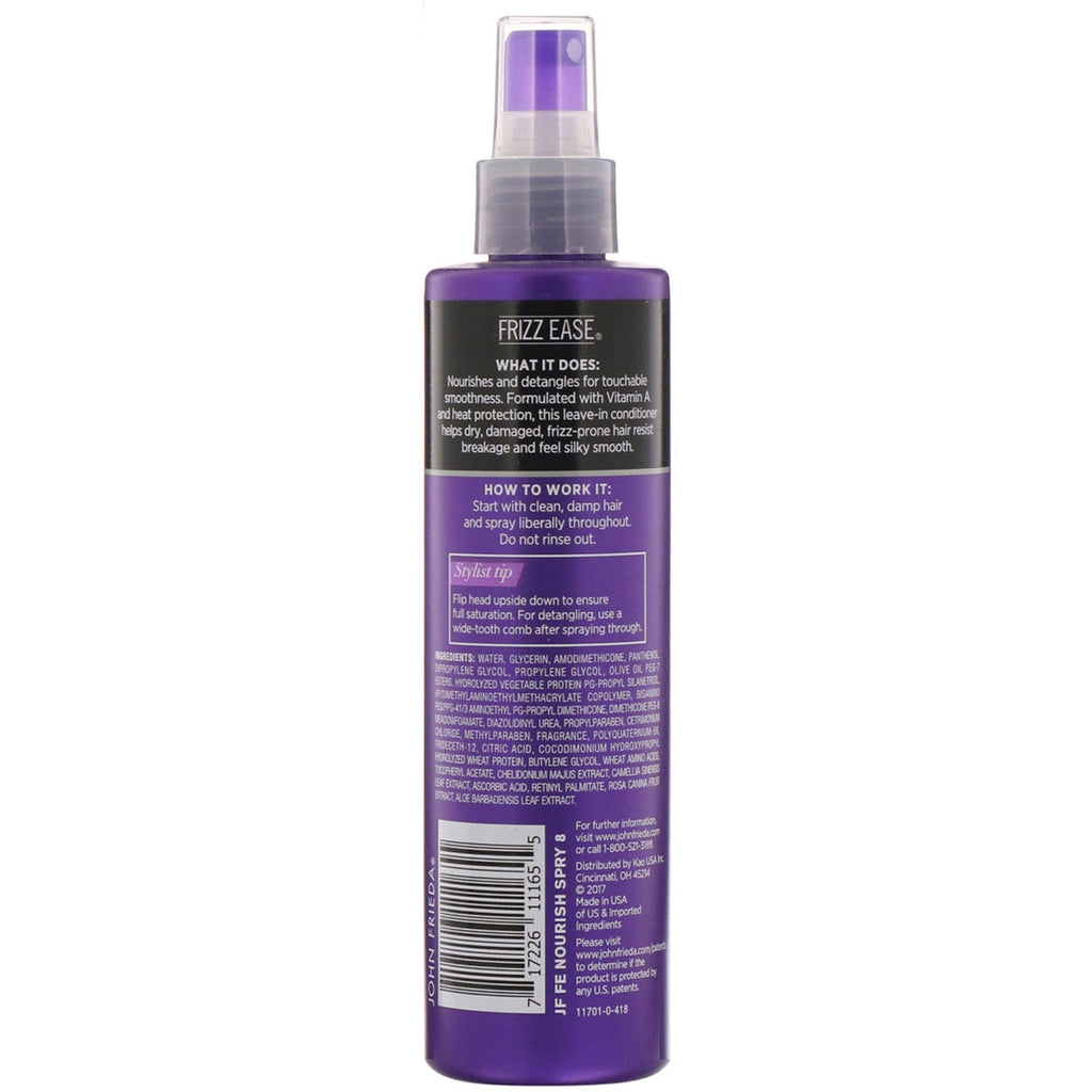 John Frieda, Frizz Ease, Daily Nourishment, Leave-In Conditioner, 8 fl oz (236 ml)