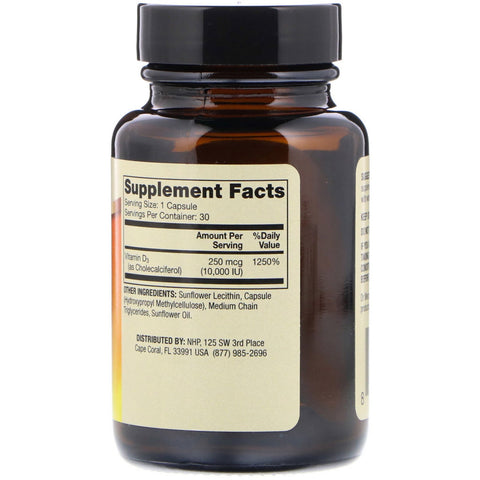 Dr. Mercola, liposomalt vitamin D3, 10.000 IE, 30 kapsler