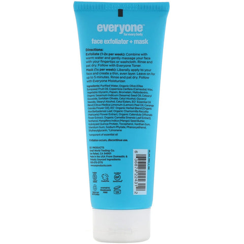 Alle, ansigt, 2 i 1 eksfoliering + maske, 4 fl oz (118 ml)