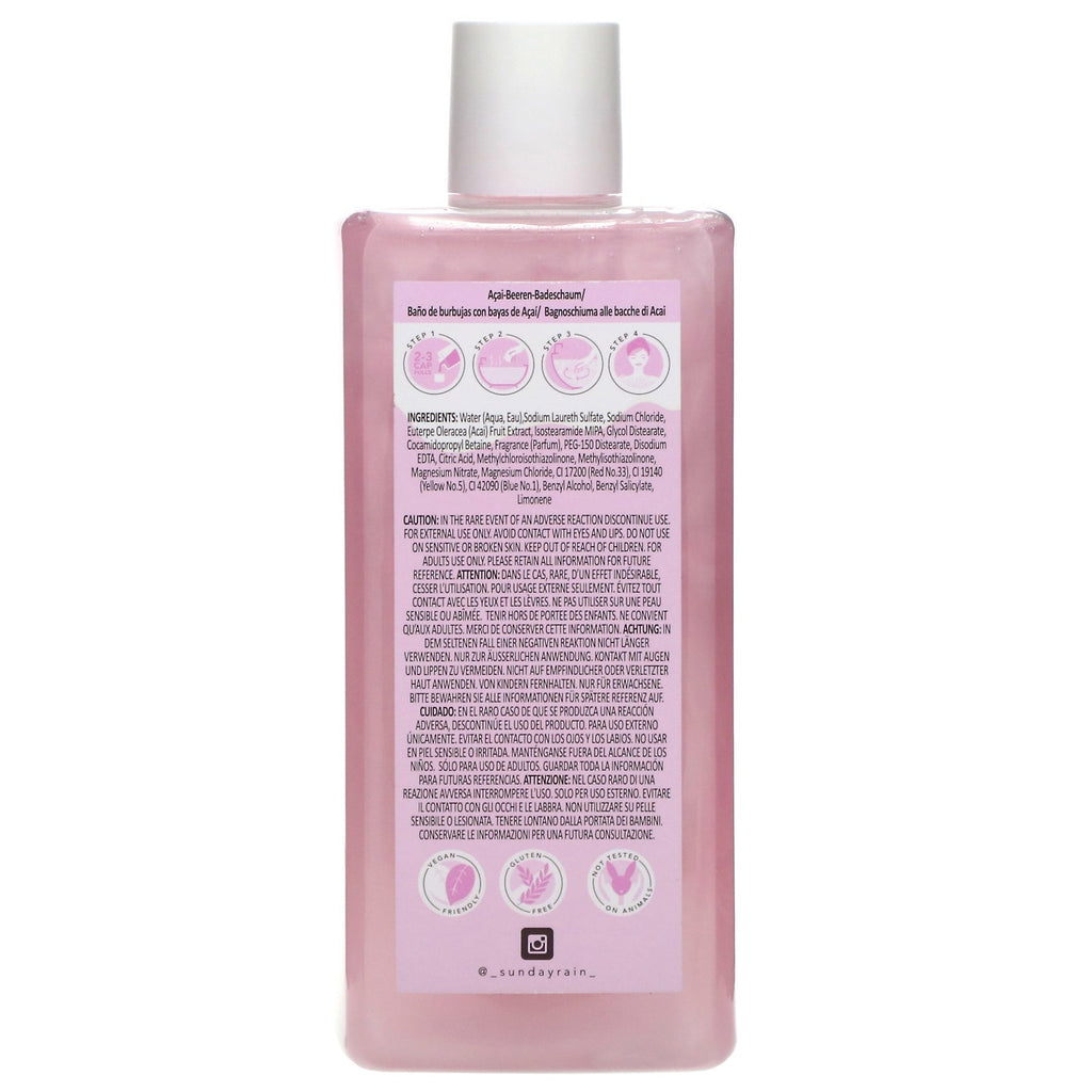 Sunday Rain, Pamper Time, Bubble Bath, Acai Berry, 15,2 fl oz (450 ml)