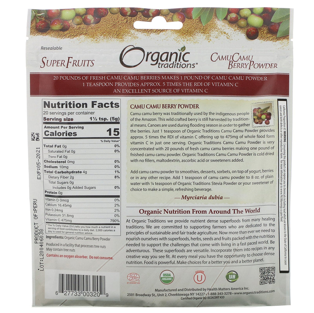 Traditions, Camu Camu Berry Powder, 3.5 oz (100 g)