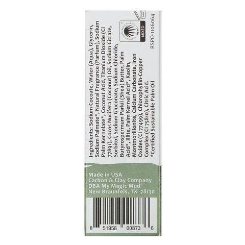 My Magic Mud, Jabón facial iluminador y clarificante, arcilla verde francesa, 3,75 oz (106,3 g)