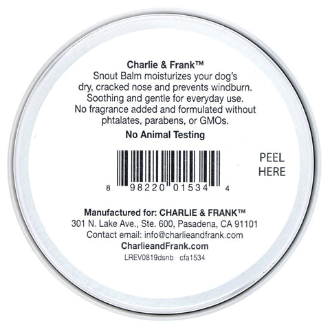 Charlie & Frank, hundetrynebalsam, 2 oz (56,6 g)