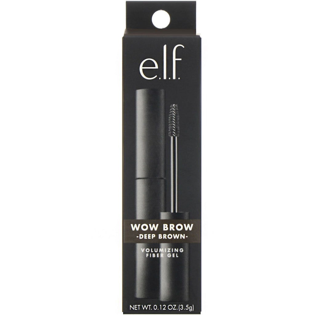 E.L.F., Wow Brow Gel, Deep Brown, 0.12 oz (3.5 g)