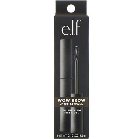 E.L.F., Wow Brow Gel, Deep Brown, 0.12 oz (3.5 g)