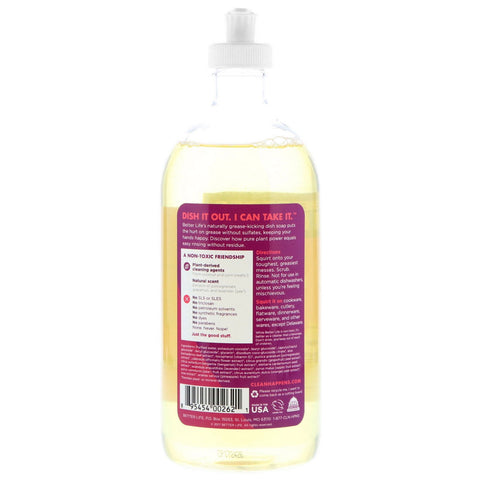 Better Life, Dish It Out, Naturally Grease-Kicking Dish Soap, Pomegranate, 22 fl oz (651 ml)