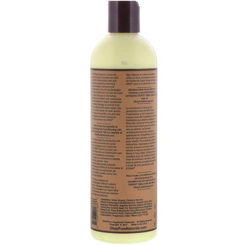 Okay Pure Naturals, Black Jamaican Castor Oil, Conditioner, 12 fl oz (355 ml)