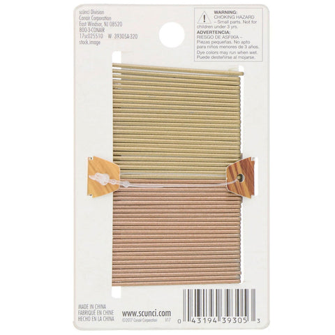 Scunci, No Slip Grip, Color Match Bobby Pins, Blond, 50 stk