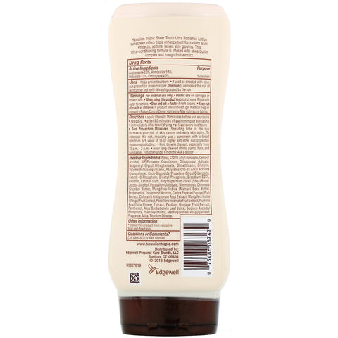 Hawaiian Tropic, Sheer Touch, Lotion Sunscreen, Ultra Radiance, SPF 30, 8 oz (236 ml)