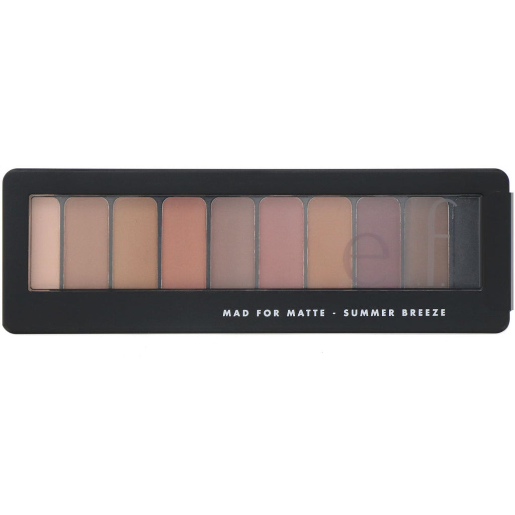 ELF, Paleta de sombras de ojos Mad for Matte, Brisa de verano, 14 g (0,49 oz)