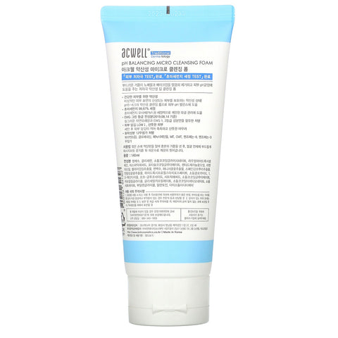 Acwell, No 5,5, pH Balancing Micro Cleansing Foam, 140 ml