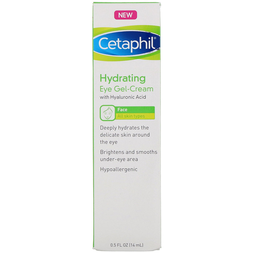 Cetaphil, Hydrating Eye Gel-Cream med hyaluronsyre, 0,5 fl oz (14 ml)