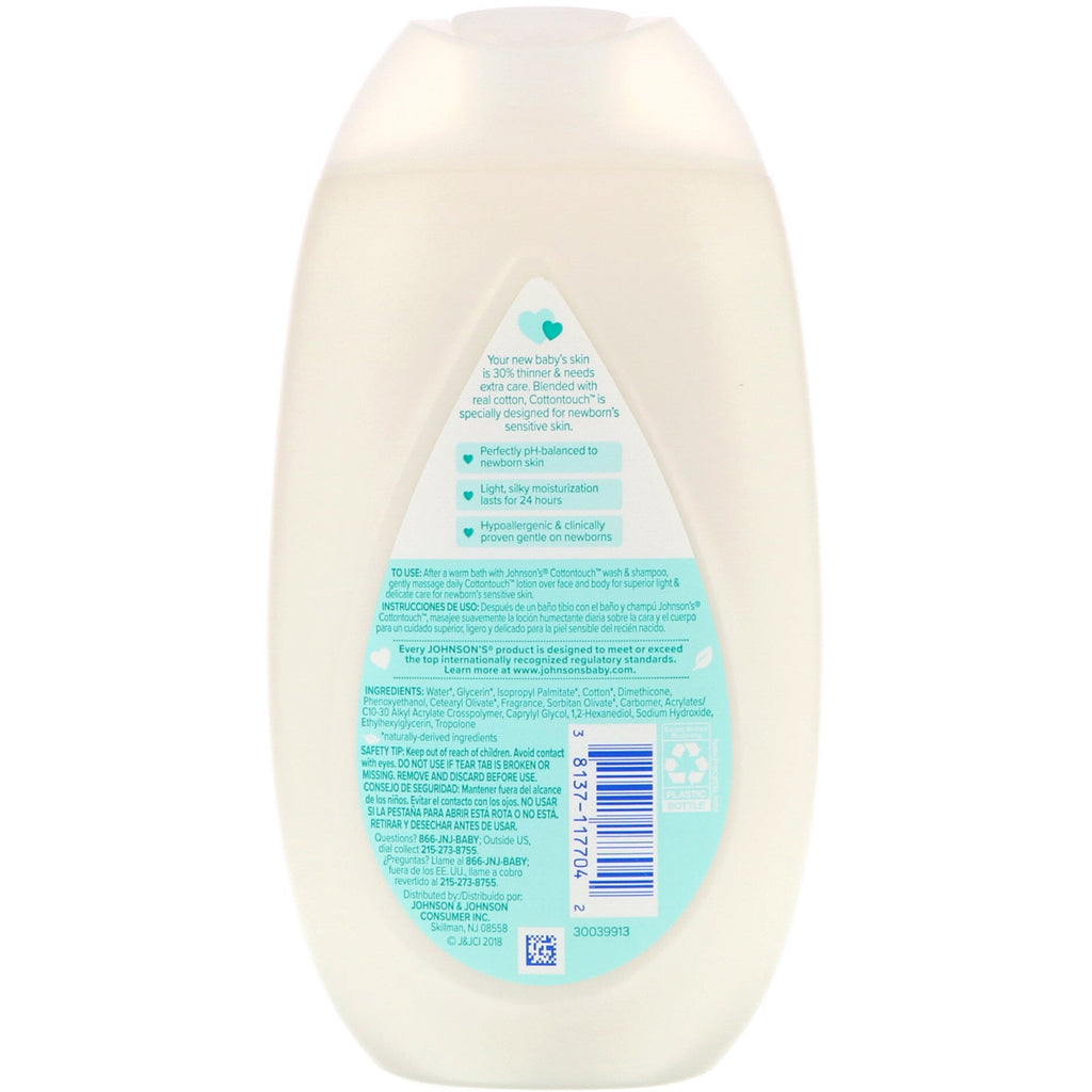 Johnson &amp; Johnson, Cottontouch, Newborn Face &amp; Body Lotion, 13,6 fl oz (400 ml)