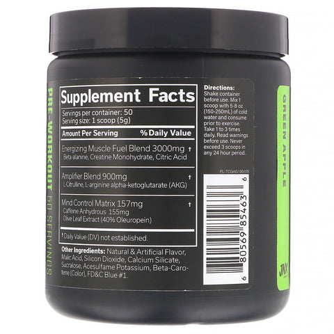 JNX Sports, The Curse, Pre-Workout, Green Apple, 8.8 oz (250 g)