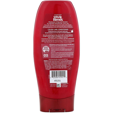 Garnier, Whole Blends, Argan Oil & Cranberry Color Care Conditioner, 12.5 oz (370 ml)